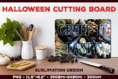 Halloween Dessert Cutting Board Sublimation Design Product Image 1