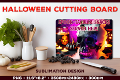Halloween Dessert Cutting Board Sublimation Design Product Image 1