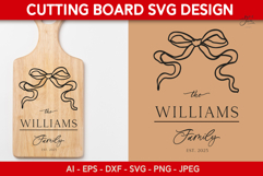 Family Tree Cutting board SVG Family monogram SVG Product Image 1