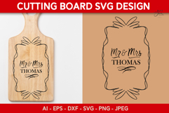 Glowforge Monogram SVG for Cutting Board Engraving Product Image 7
