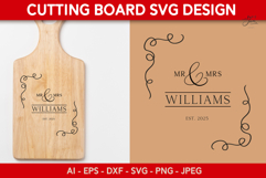 Glowforge Monogram SVG for Cutting Board Engraving Product Image 15