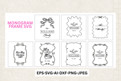 Glowforge Monogram SVG for Cutting Board Engraving Product Image 2