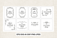 Glowforge Monogram SVG for Cutting Board Engraving Product Image 3