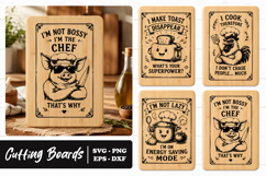 Funny Chef Kitchen Cutting Board Design SVG Product Image 1