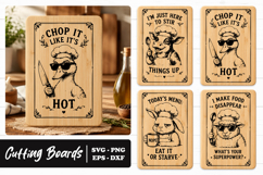Funny Farm Animal Quote Kitchen Cutting Board SVG Product Image 1