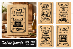 Funny Baking Quote Kitchen Cutting Board SVG PNG Product Image 1