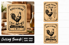 Farmhouse Rooster Kitchen Design SVG Product Image 1