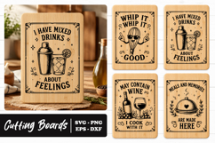 Funny Kitchen Bar Quote Cutting Board SVG PNG Product Image 1