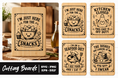 Funny Kitchen Cutting Board Quotes SVG PNG Product Image 1
