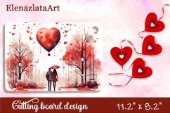 Valentine Day Cutting Board Sublimation Cutting board Product Image 1