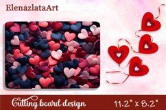 Valentine Day Cutting Board Sublimation Cutting board Product Image 1