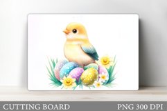 Easter Bird Cutting Board. Easter Cutting Board Design Product Image 1