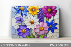 Flowers Cutting Board. Floral Cutting Board Sublimation Product Image 1