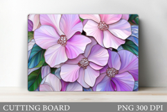 Flowers Cutting Board Sublimation. Wildflowers Cutting Board Product Image 1