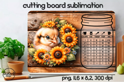 Chicken Cutting Board Sublimation Design, Kitchen conversion Product Image 1