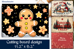 Merry christmas Sublimation cutting board, Winter board Product Image 1