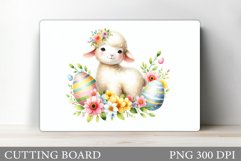 Easter Lamb Cutting Board. Easter Cutting Board Design Product Image 1