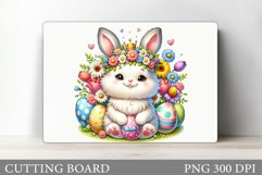 Easter Bunny Cutting Board. Easter Cutting Board Design Product Image 1