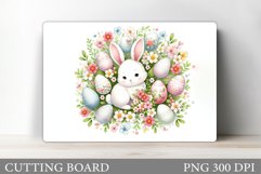 Easter Bunny Cutting Board. Cute Bunny Cutting Board Design Product Image 1