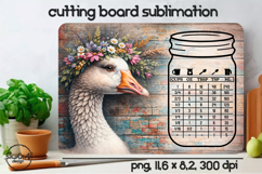 Goose Cutting Board Sublimation Design Product Image 1