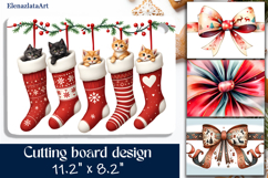 Merry christmas Sublimation cutting board, Winter board Product Image 1