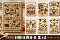 Funny Kitchen Cutting Board SVG Bundle 30 designs Product Image 3