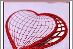 Heart Richelieu Cutwork Embroidery Design for 4x4 hoop Product Image 4