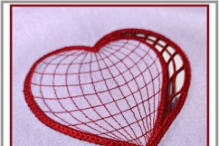 Heart Richelieu Cutwork Embroidery Design for 4x4 hoop Product Image 5