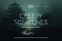Creepy Scratches Scary Decorative Font Product Image 1