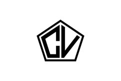 CV Logo design Product Image 1