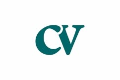 CV Logo design vector template Product Image 1