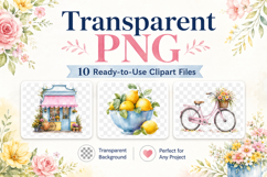 Floral Lifestyle Clipart, Watercolor Flower Shop PNG Product Image 2