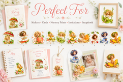 Cute Fruit Fairy Girls Clipart Bundle Product Image 3