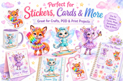 Fairy Animal Clipart, Cute Fantasy Animal PNG Product Image 3