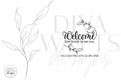 Welcome How Lovely To See You SVG | Farmhouse Round Design Product Image 3