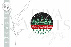 Merry Christmas SVG Door Hanger For Christmas SVG Welcome Product Image 2