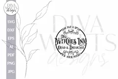 Witches Inn SVG For Halloween Door Hanger SVG Product Image 3