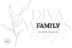 Family SVG | Floral Rose Farmhouse Design Product Image 4