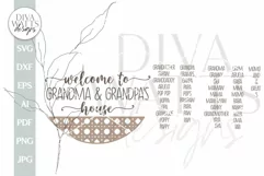 Grandparent's House SVG Grandparents Door Hanger svg Welcome Product Image 2