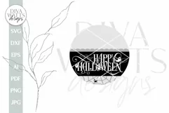 Happy Halloween SVG Halloween Door Hanger SVG Ghost svg Product Image 2