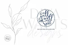It is Well With My Soul - Christian Hymn SVG DXF Cut File Product Image 7
