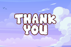 Clouds Well - 3d Decorative layered display font Product Image 8