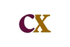 CX logo design vector template Product Image 1