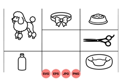 Dog Grooming Vector Icons For Pet Care Projects Product Image 1