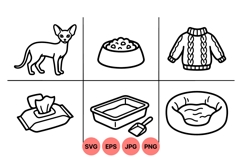 Hand Drawn Pet Care Clipart Illustration Product Image 1