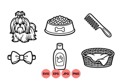 Hand Drawn Puppy Care Clipart Graphics Product Image 1