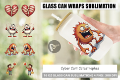 Cyber Cart Catastrophes Glass Can Product Image 1