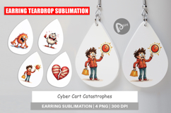Cyber Cart Catastrophes Earring Product Image 1