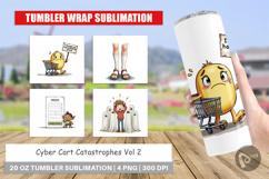 Cyber Cart Catastrophes Tumbler Product Image 1