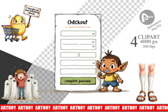 Cyber Cart Catastrophes Clipart Product Image 1